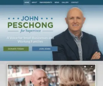 Johnpeschong.com(John Peschong for Supervisor 2020) Screenshot