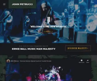 Johnpetrucci.com(John Petrucci) Screenshot