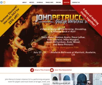 Johnpetruccisguitaruniverse.com(John Petrucci's Guitar Universe 3.0) Screenshot