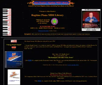 Johnroachemusic.com(John Roache's Ragtime MIDI Library) Screenshot