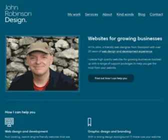 Johnrobinsondesigner.co.uk(Web Design Stockport) Screenshot