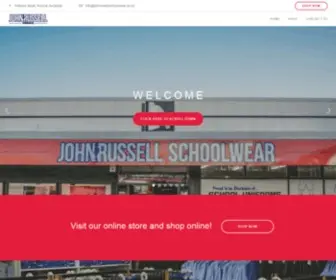 Johnrussellmenswear.co.nz(John Russell Schoolwear) Screenshot