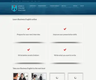 Johns-Online-English.com(Taking your English to the next level) Screenshot