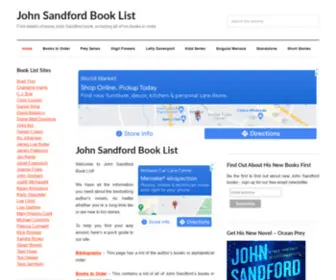 Johnsandfordbooklist.com(John Sandford Book List) Screenshot
