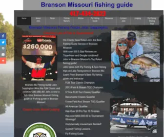 Johnsappington.com(John Sappington is a professional Table Rock Lake fishing guide) Screenshot