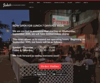 Johnsbrickovenpizza.com(John's Of Bleecker Street) Screenshot