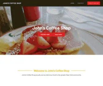 Johnscoffeenyc.com(John's Coffee Shop) Screenshot