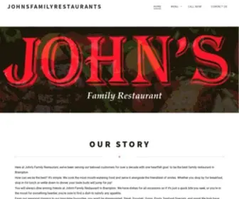 Johnsfamilyrestaurants.com(Good food and great vibes) Screenshot