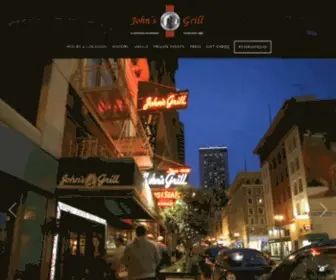 Johnsgrill.com(Historic John's Grill) Screenshot