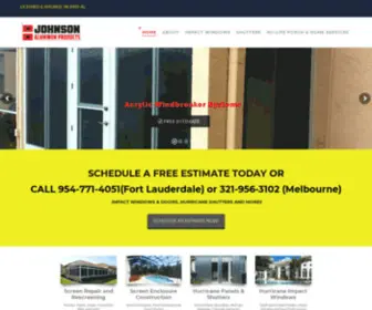 Johnsonaluminumproducts.com(Johnson Aluminum Products) Screenshot