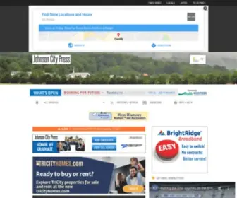 Johnsoncitypress.com(Local news weather and sports coverage for johnson city tennessee and the tri) Screenshot