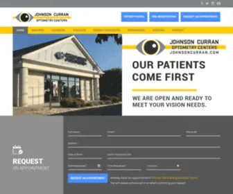 Johnsoncurran.com(Johnson Curran Optometry Centers) Screenshot