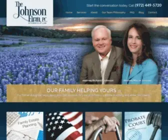 Johnsonfirmpc.com(Estate Planning Lawyers Richardson TX) Screenshot