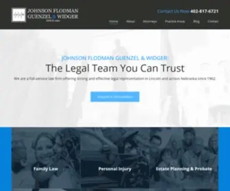 Johnsonflodman.com(Lincoln Personal Injury Lawyer) Screenshot