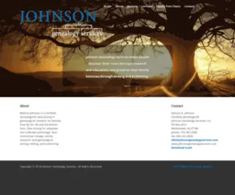 Johnsongenealogyservices.com(Johnson Genealogy Services) Screenshot