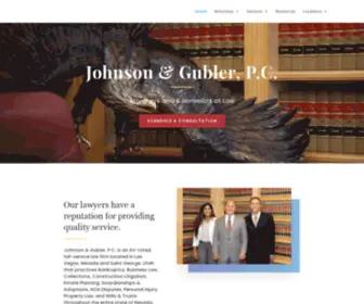 Johnsongubler.com(Bankruptcy Attorney Las Vegas) Screenshot