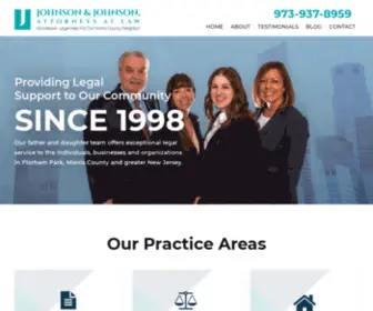 Johnsonlawnj.com(Florham Park Family Lawyers) Screenshot