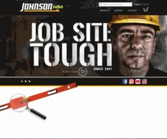 Johnsonlevel.com(Johnson Level & Tool Mfg Company) Screenshot