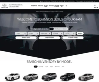Johnsonlexusdurham.com Screenshot