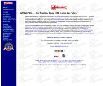 Johnsonmfg.com(JOHNSON MFG) Screenshot