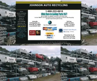 Johnsonncusa.com(Johnson Auto Salvage Recycling Used Auto Parts and Truck Parts) Screenshot