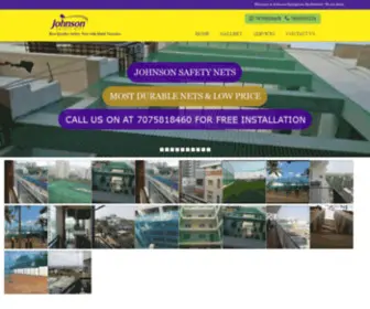 Johnsonsafetynets.com(JOHNSON ENTERPRISES Best Quality Safety Nets with Multi Varieties) Screenshot