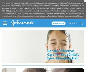Johnsonsbaby.com(JOHNSON’S®) Screenshot