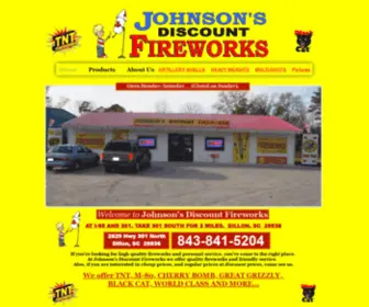 Johnsonsdiscountfireworks.com(Johnsons Discount Fireworks) Screenshot