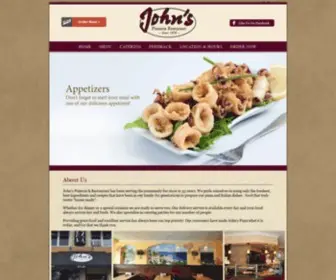 Johnspizzaqueens.com(Traditional Italian Food & Pizza serving Briarwood) Screenshot