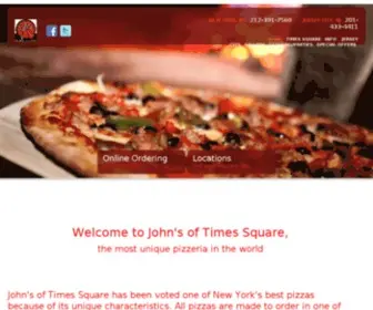 Johnspizzerianyc.com(Whole Pies) Screenshot