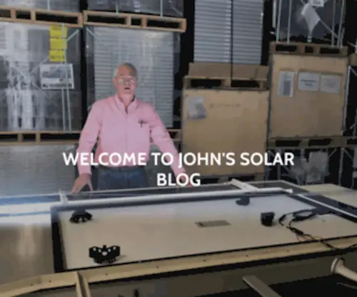Johnssolarblog.com(John's Solar Blog) Screenshot