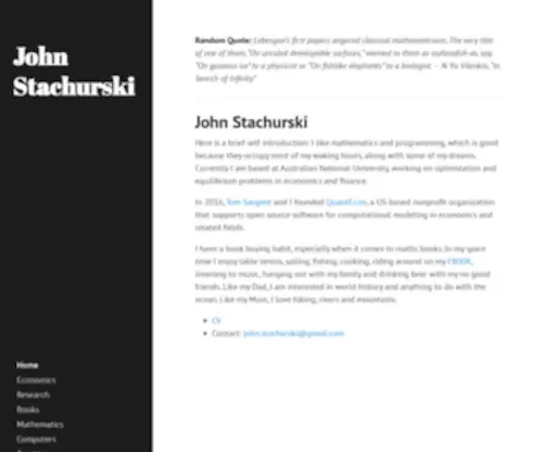 Johnstachurski.net(John) Screenshot