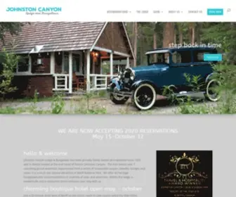 Johnstoncanyon.com(Johnston Canyon Resort) Screenshot