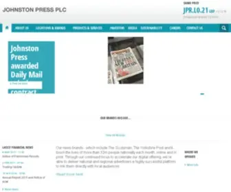 Johnstonpress.co.uk(Johnston Press plc) Screenshot