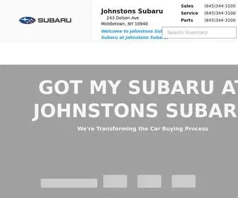 Johnstonssubaru.com Screenshot