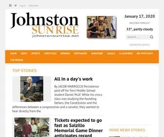 Johnstonsunrise.net(Johnston Sun Rise) Screenshot