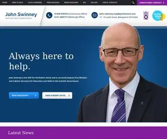 Johnswinney.scot(John Swinney) Screenshot