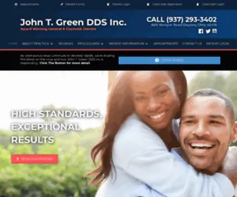 Johntgreendds.com(Dentist Dayton) Screenshot