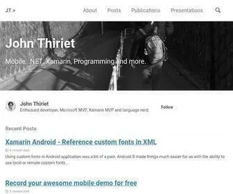 Johnthiriet.com(Mobile, .NET, Xamarin, Programming and more) Screenshot
