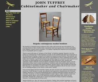 Johntuffrey.co.uk(Bespoke contemporary wooden furniture design) Screenshot