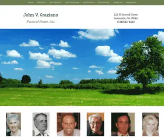 Johnvgrazianofuneralhomeinc.com(Graziano Funeral Home) Screenshot