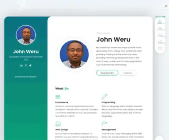 Johnweru.com(WordPress) Screenshot