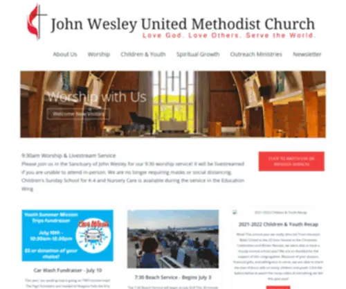 Johnwesleyumc.org(John Wesley United Methodist Church) Screenshot