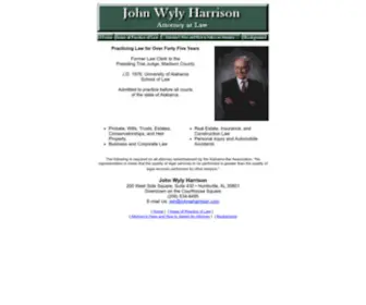 Johnwharrison.com(Family, corporate, estate, custody, divorce, construction, business lawyer, mediation) Screenshot