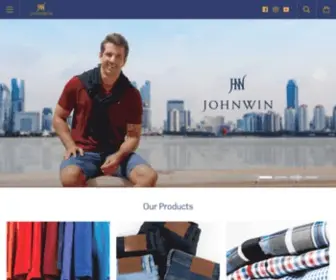 Johnwin.com(Premium Men's Clothing) Screenshot
