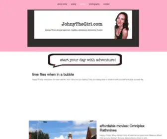 Johnythegirl.com(Performer, Writer, Entertainer) Screenshot