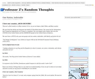 Johnzajaros.com(Professor Z's Random Thoughts) Screenshot