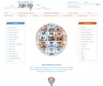 Joho.org(JoHo helpt mensen en organisaties om bij te dragen aan talentontwikkeling en internationale samenwerking) Screenshot