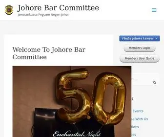 Johorebar.org.my(Jawatankuasa Peguam Negeri Johor) Screenshot