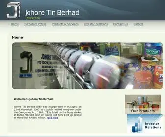 Johoretin.com.my(Johore Tin Berhad) Screenshot